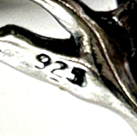 Paz Creations Sterling Silver & CZ Hand Crafted Ring Size 7 - Picture 7 of 10